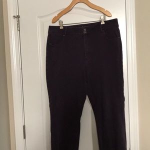 Wine stretchy pants